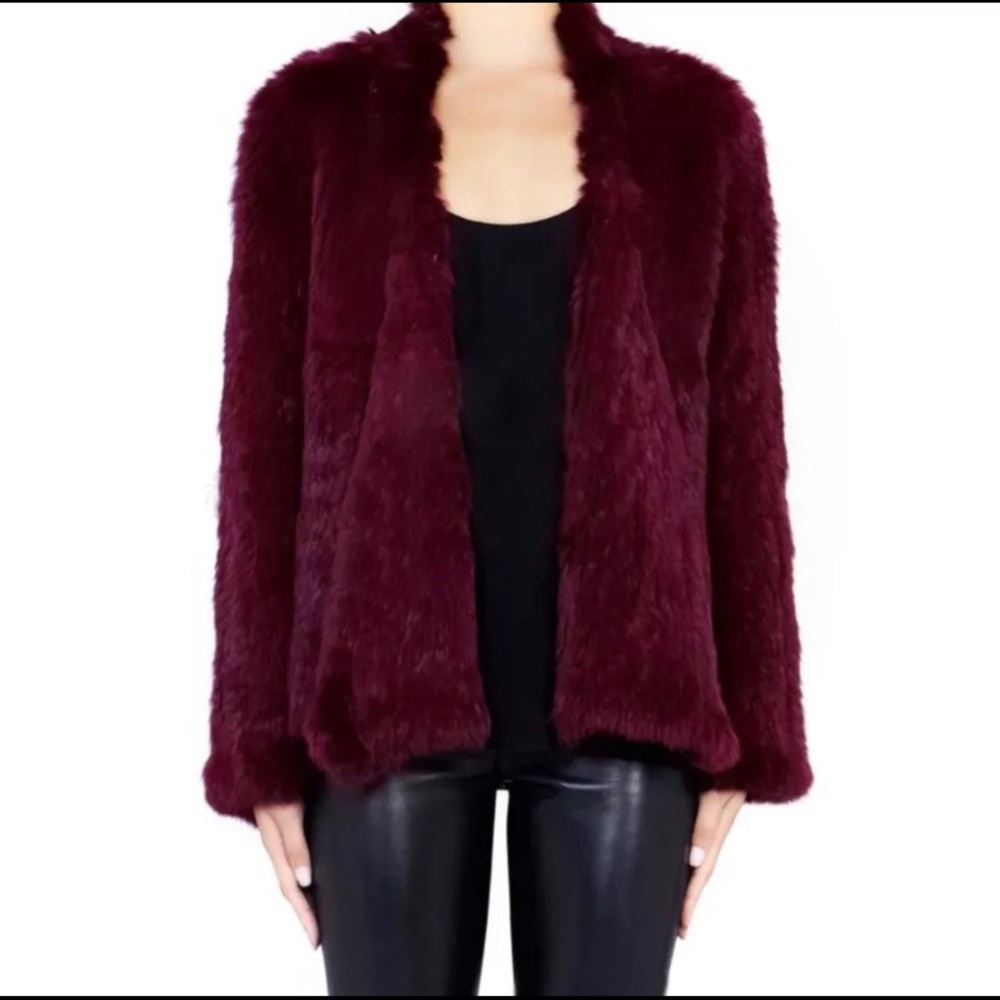 Rabbit fur jacket, 100% genuine